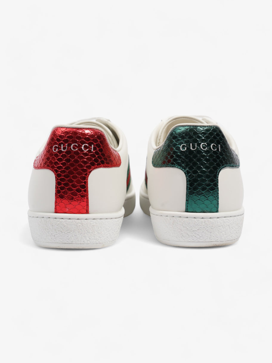 Gucci Ace Sneakers with Bee White / Red / Green Leather EU 37.5 UK 4.5 Image 6