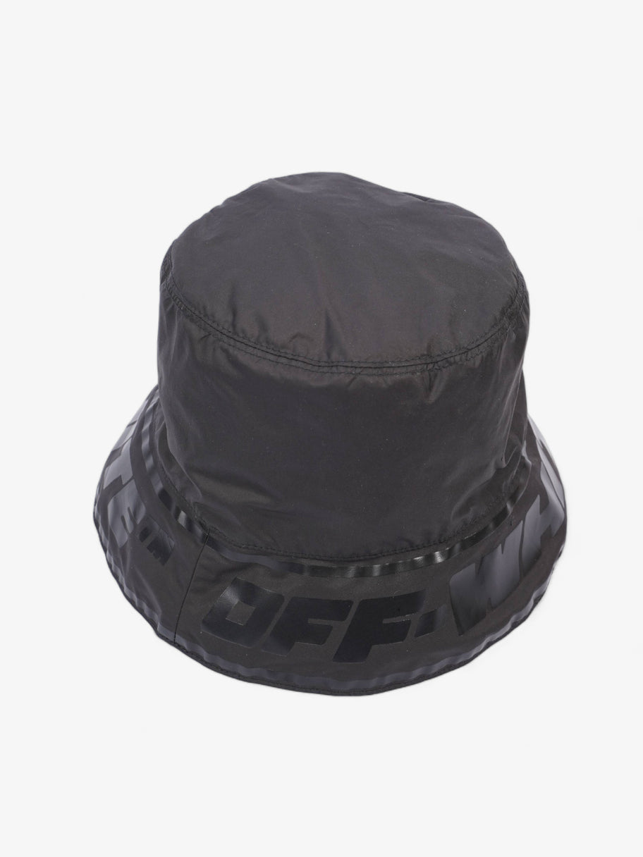 Logo Trim Bucket Hat Black Nylon Image 7