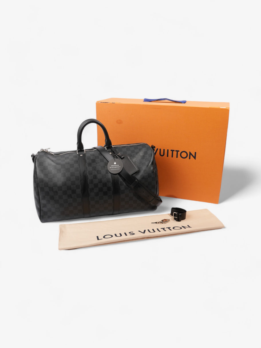 Louis Vuitton Keepall Bandouliere Damier Graphite Coated Canvas 45 Image 9