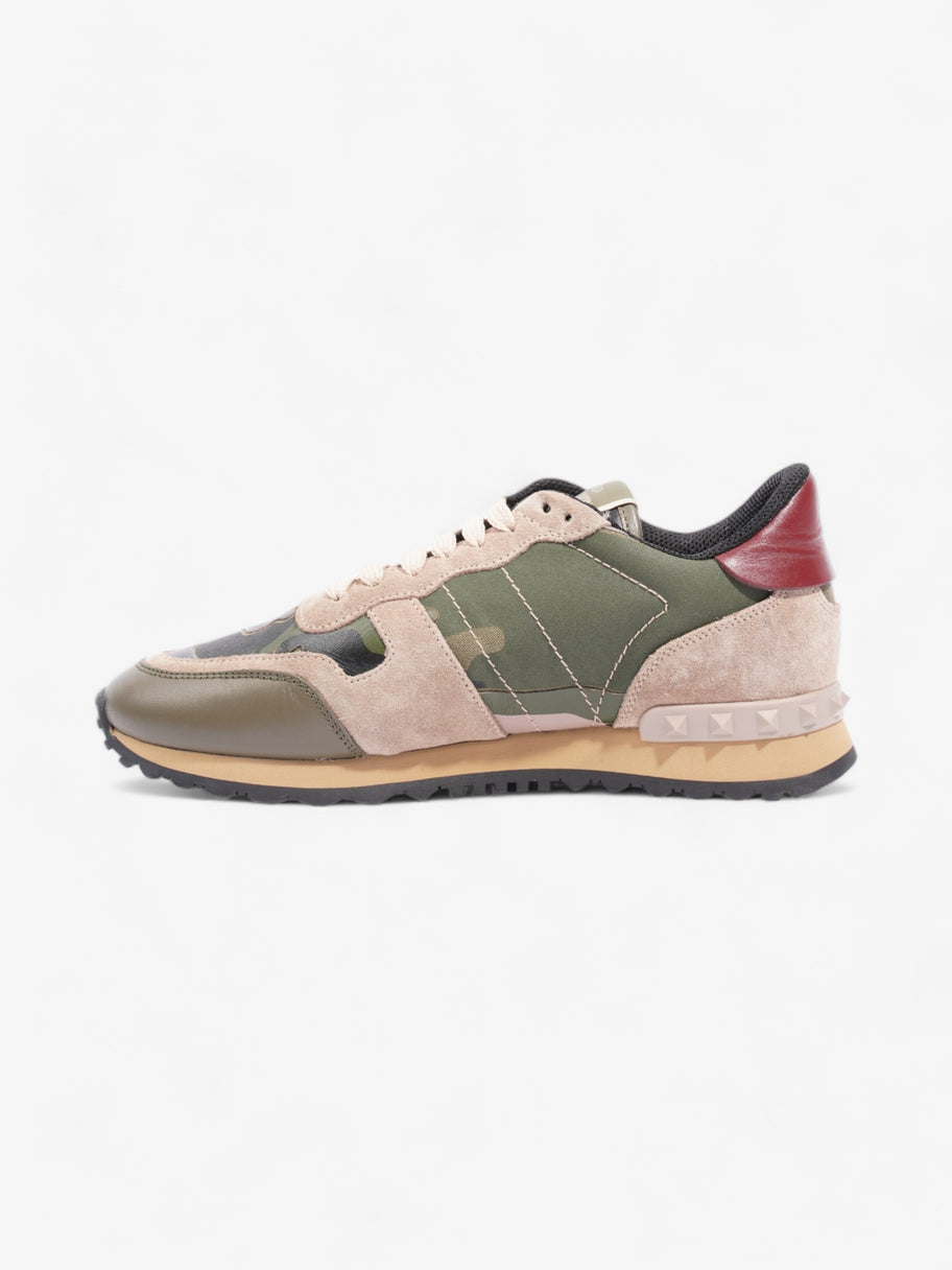 Valentino Rockrunner Sneakers Khaki / Pink / Black Suede EU 37.5 UK 4.5 Image 3