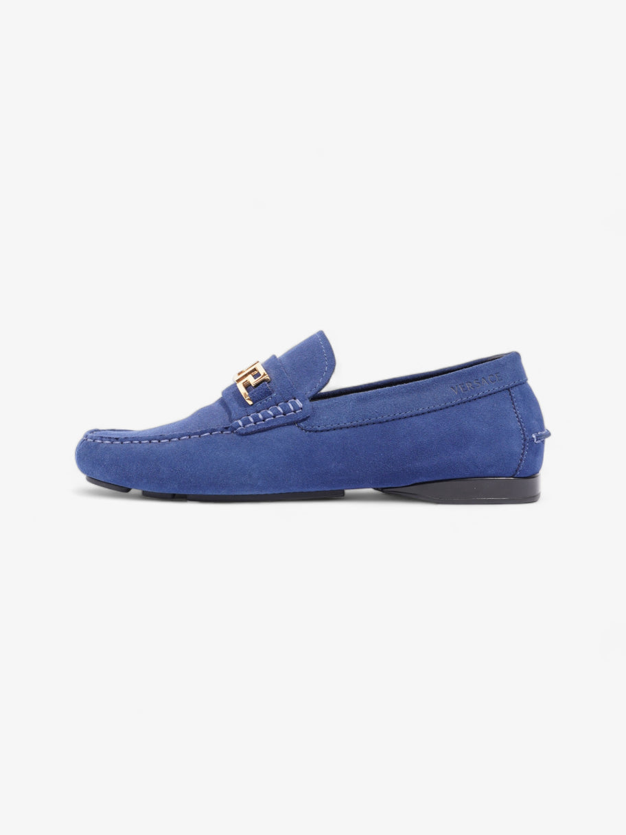 Versace Driver Loafers Navy Blue Suede EU 41 UK 8 Image 5