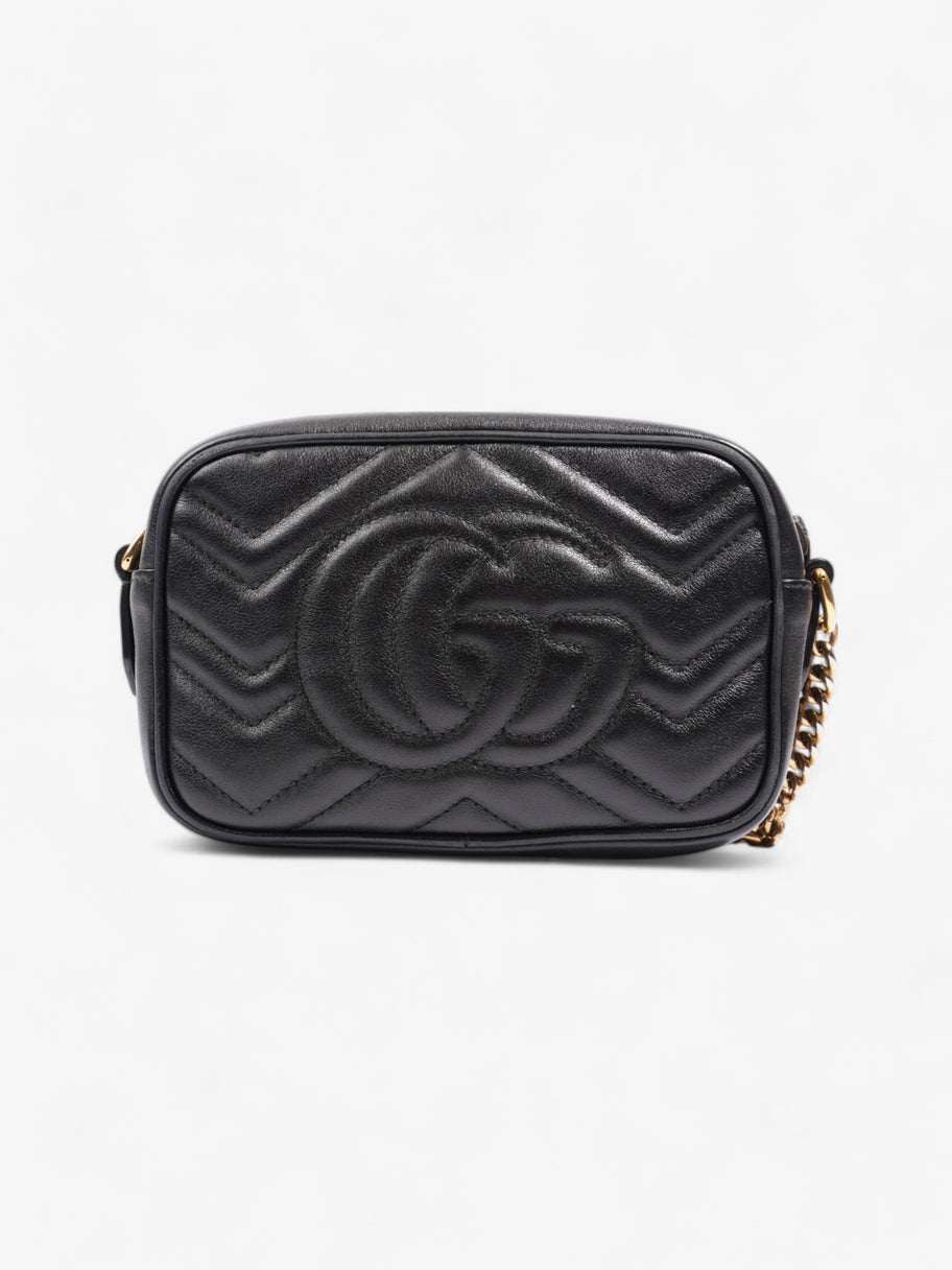 Gucci Marmont Black Matelasse Leather Mini Image 5