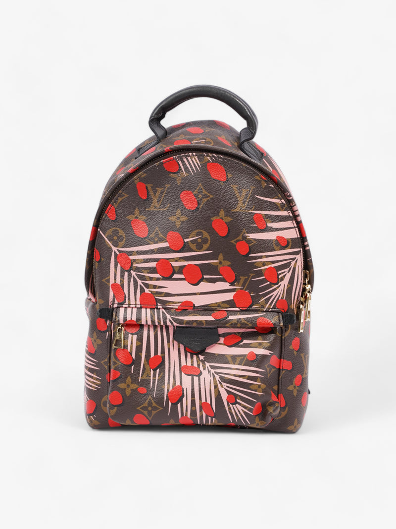  Louis Vuitton Jungle Dot Palm Springs Monogram / Red / Pink Coated Canvas