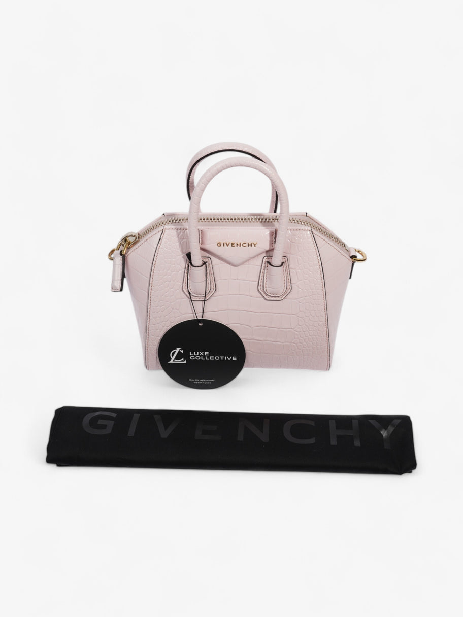 Givenchy Antigona Pink Embossed Leather Mini Luxe Collective