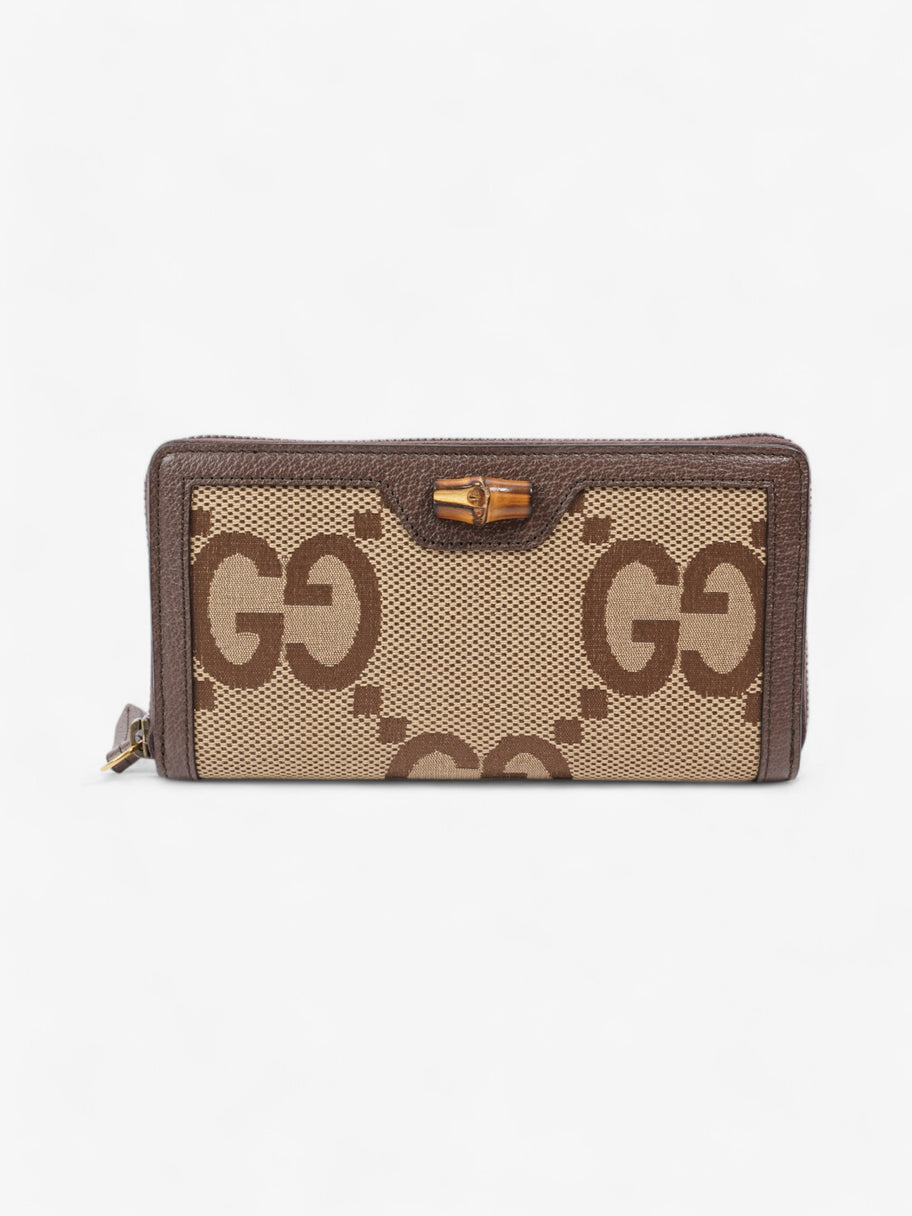 Gucci Diana Continental Wallet Beige / Brown Canvas Image 1