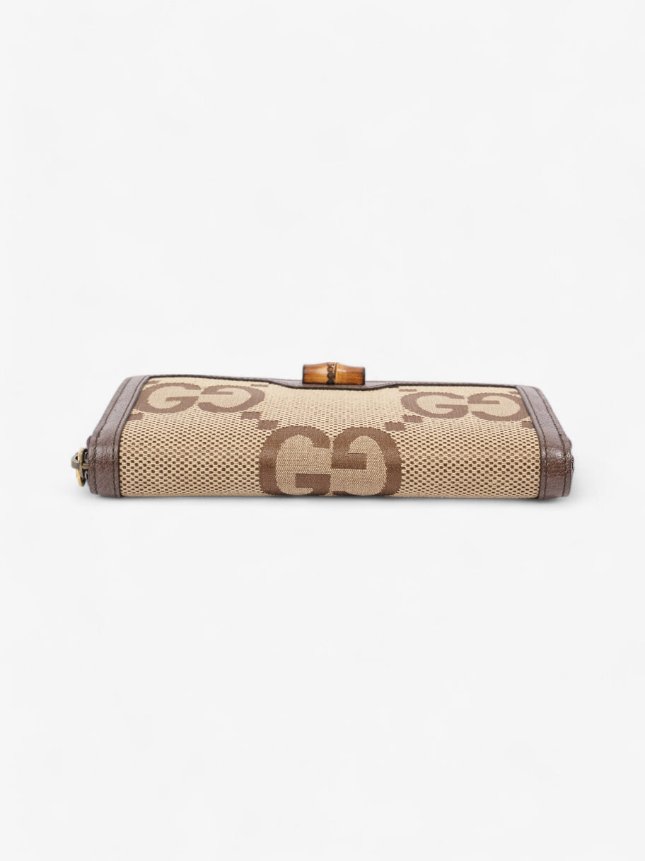 Gucci Diana Continental Wallet Beige / Brown Canvas Image 5