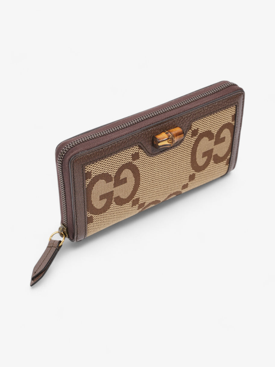 Gucci Diana Continental Wallet Beige / Brown Canvas Image 6