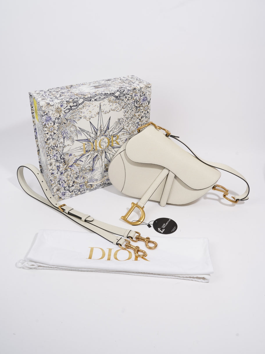 Christian Dior Saddle Cream Calfskin Leather N/A Image 10