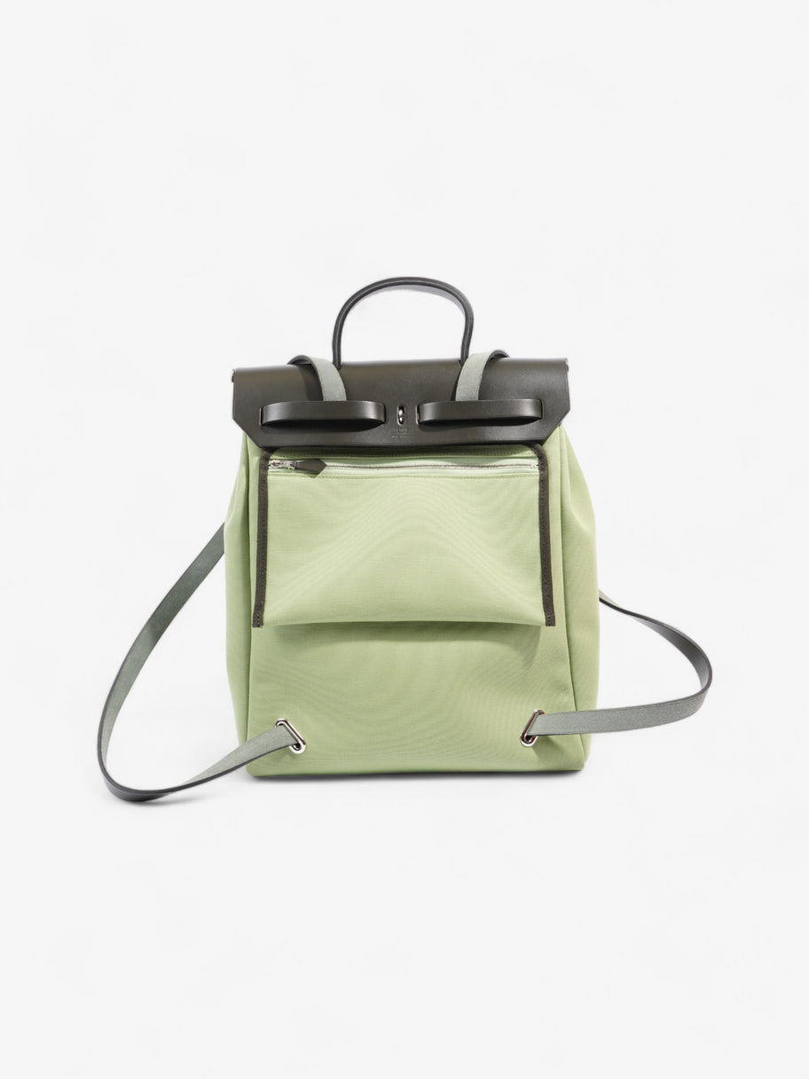 Hermes Herbag Backpack Green Canvas Luxe Collective