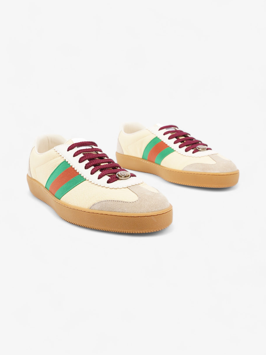 Gucci G74 Sneakers Yellow / White / Green Leather EU 44 UK 10 Image 2