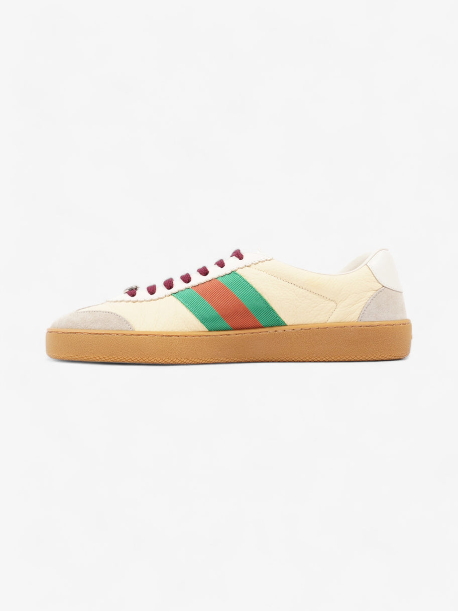 Gucci G74 Sneakers Yellow / White / Green Leather EU 44 UK 10 Image 3