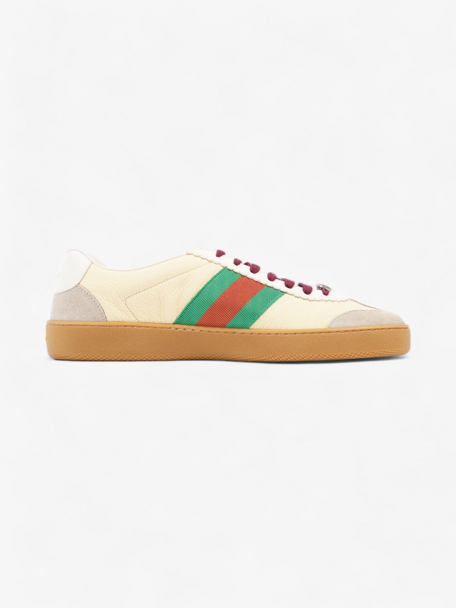 Gucci G74 Sneakers Yellow / White / Green Leather EU 44 UK 10 Image 4