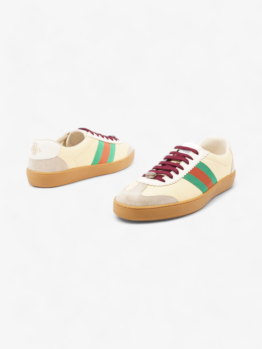 Gucci G74 Sneakers Yellow / White / Green Leather EU 44 UK 10 Image 9