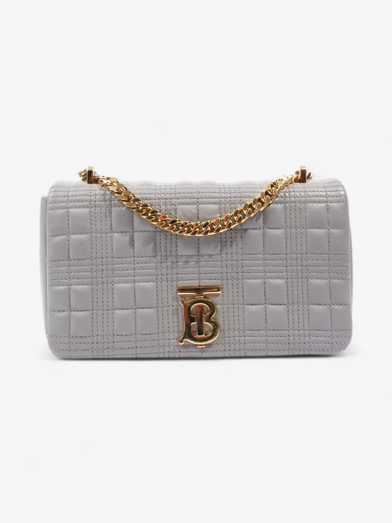  Burberry Lola Bag Grey Lambskin Leather Small