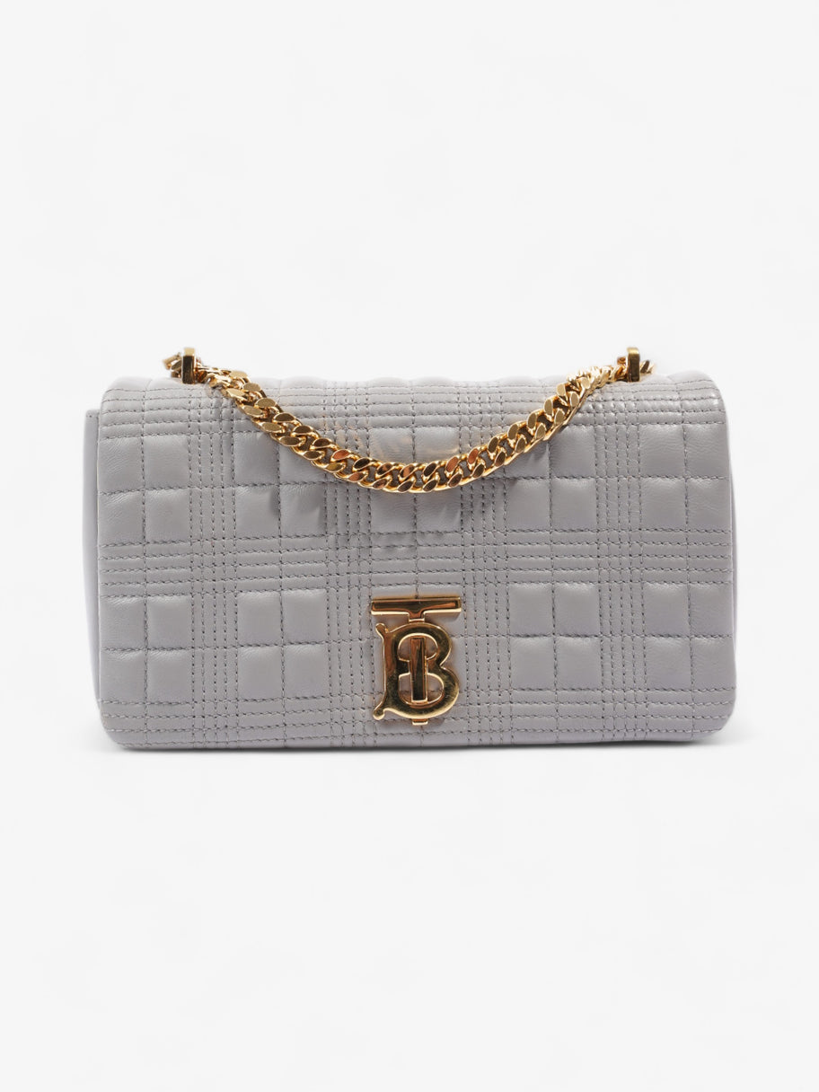 Burberry Lola Bag Grey Lambskin Leather Small Image 1