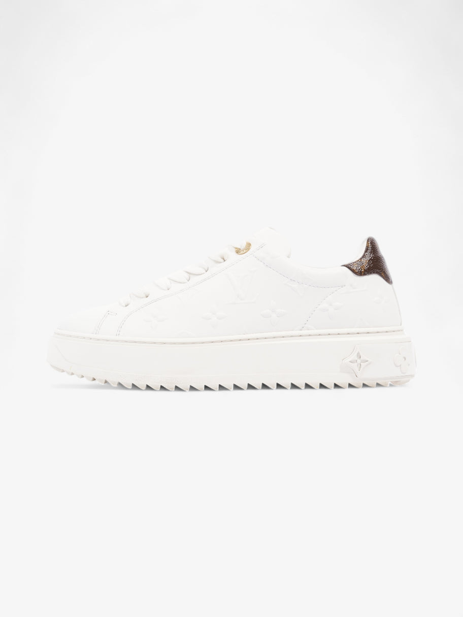 Louis Vuitton Time Out Sneaker White / Brown Monogram Leather EU 36.5 UK 3.5 Image 5