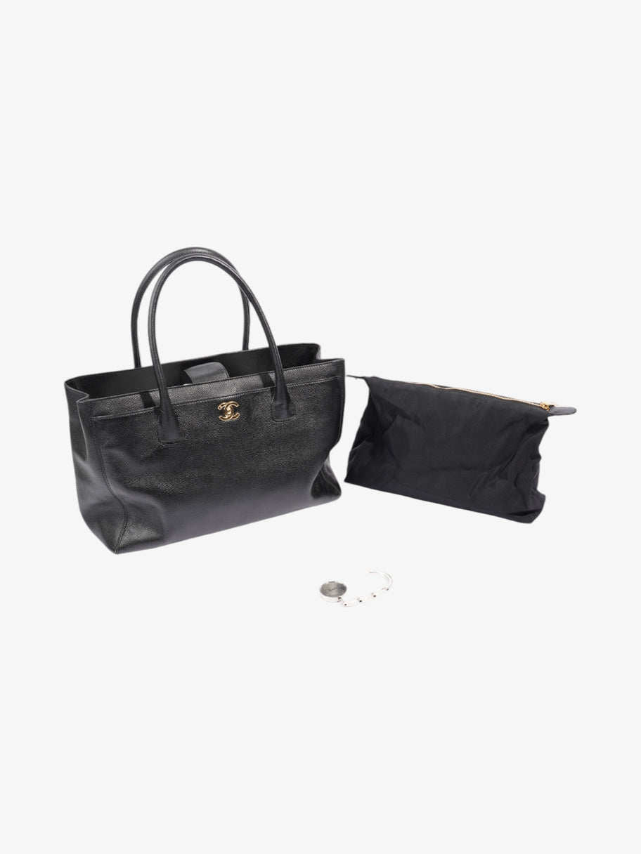 Chanel Executive Tote Bag Black Caviar Leather Image 9