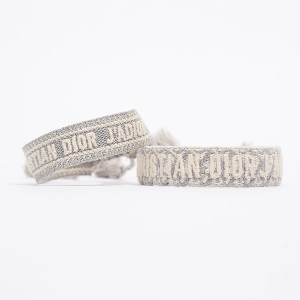 Christian Dior Bracelet Set • Gold-Tone and White Embroidery with Matt –  Dior Couture UAE