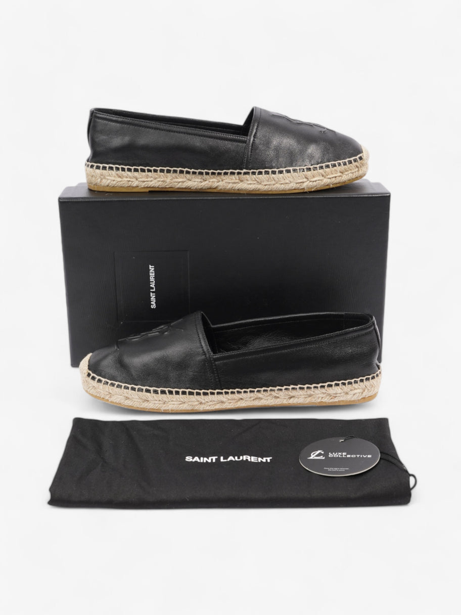 Saint Laurent YSL Espadrilles Black Leather EU 40 UK 7 Image 10