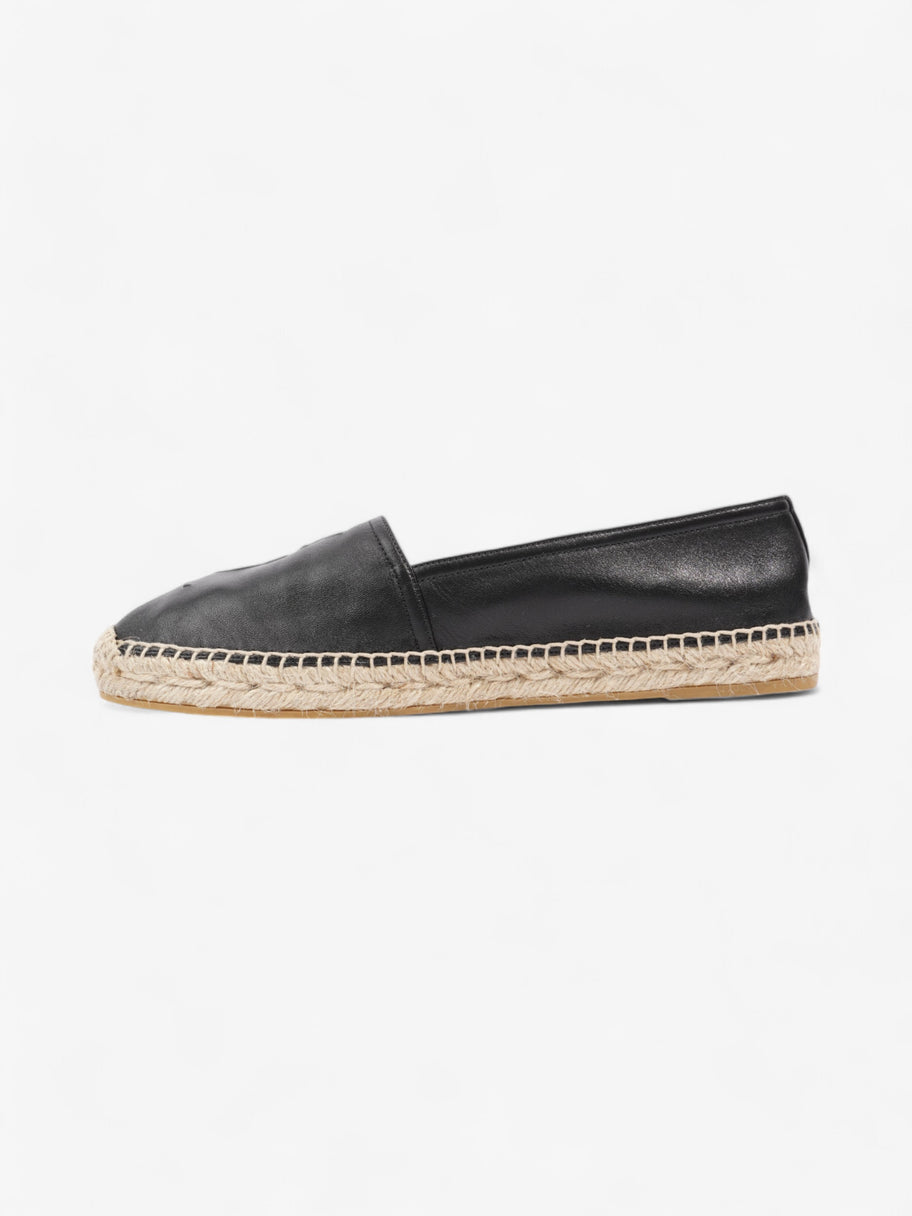 Saint Laurent YSL Espadrilles Black Leather EU 40 UK 7 Image 3