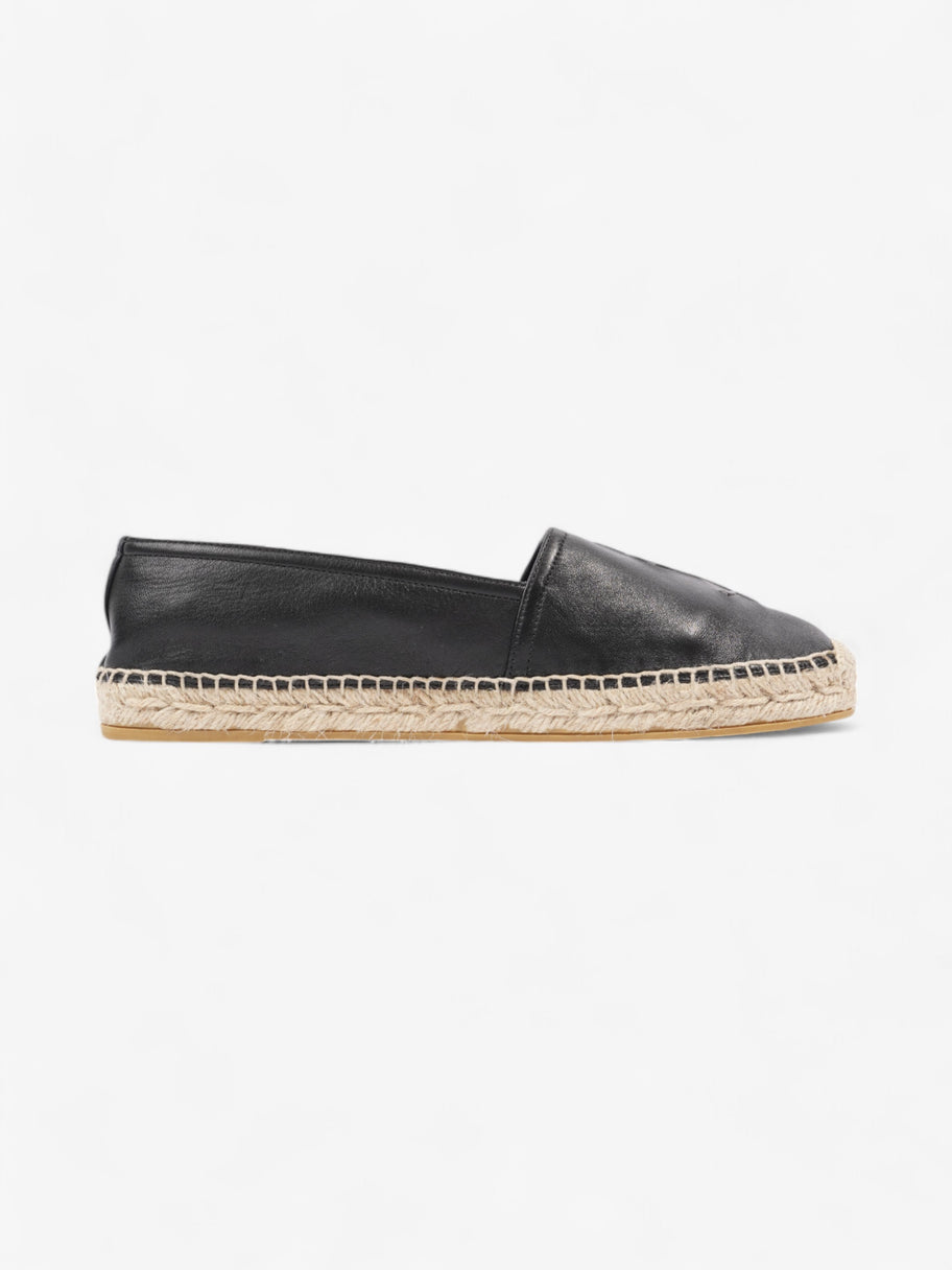 Saint Laurent YSL Espadrilles Black Leather EU 40 UK 7 Image 4