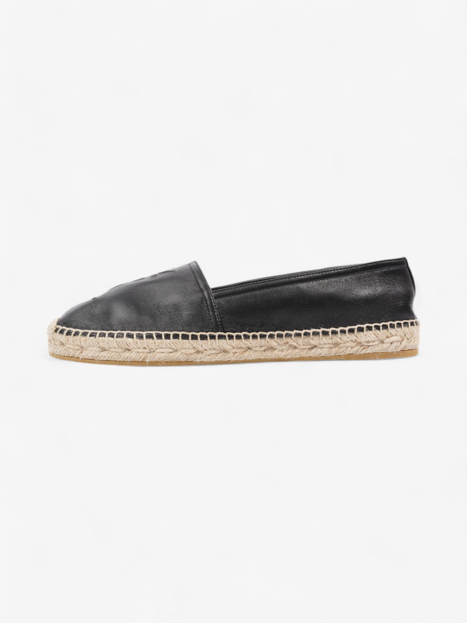 Saint Laurent YSL Espadrilles Black Leather EU 40 UK 7 Image 5