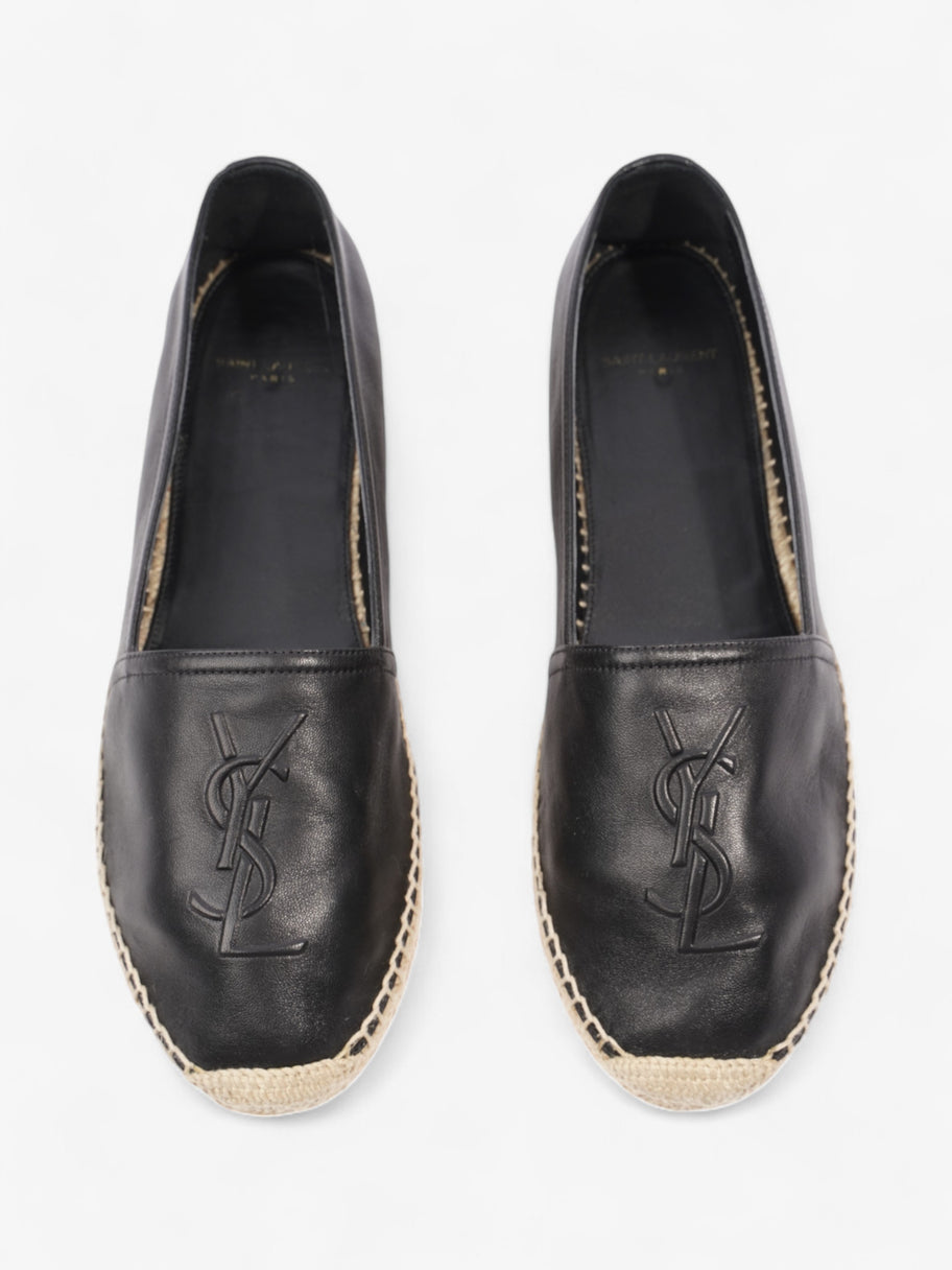 Saint Laurent YSL Espadrilles Black Leather EU 40 UK 7 Image 8