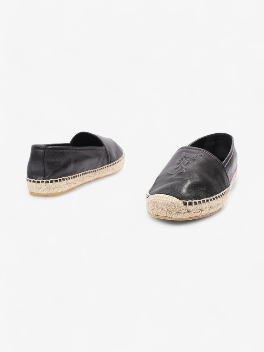 Saint Laurent YSL Espadrilles Black Leather EU 40 UK 7 Image 9