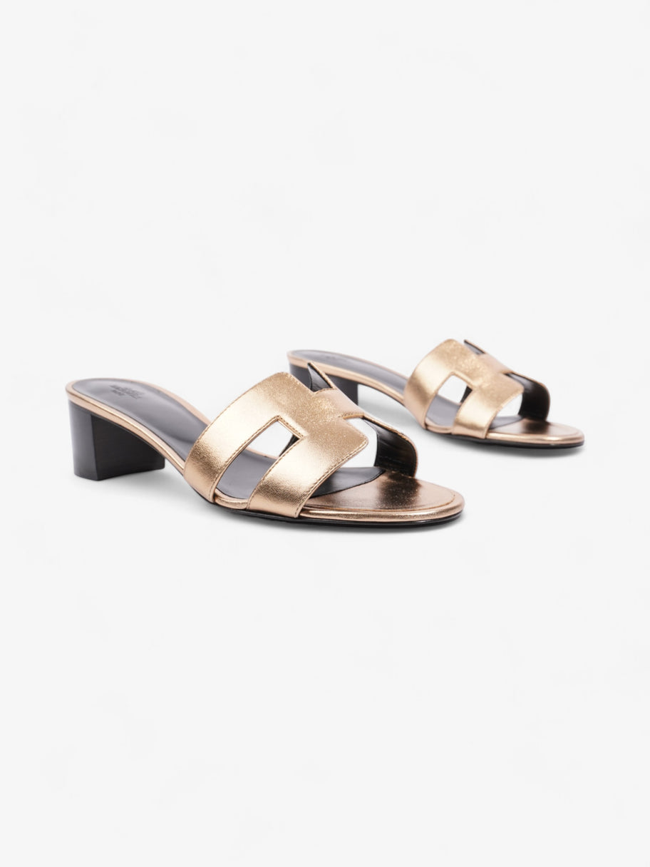 Hermes Oasis Sandal 40 Bronze Leather EU 40 UK 7 Image 2