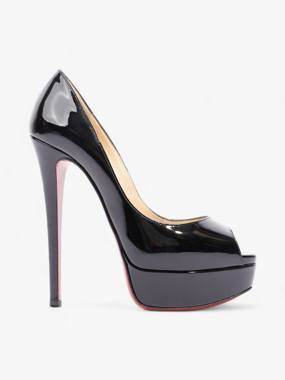 Christian Louboutin Lady Peep 150mm Black Patent Leather EU 35 UK 2 Image 1