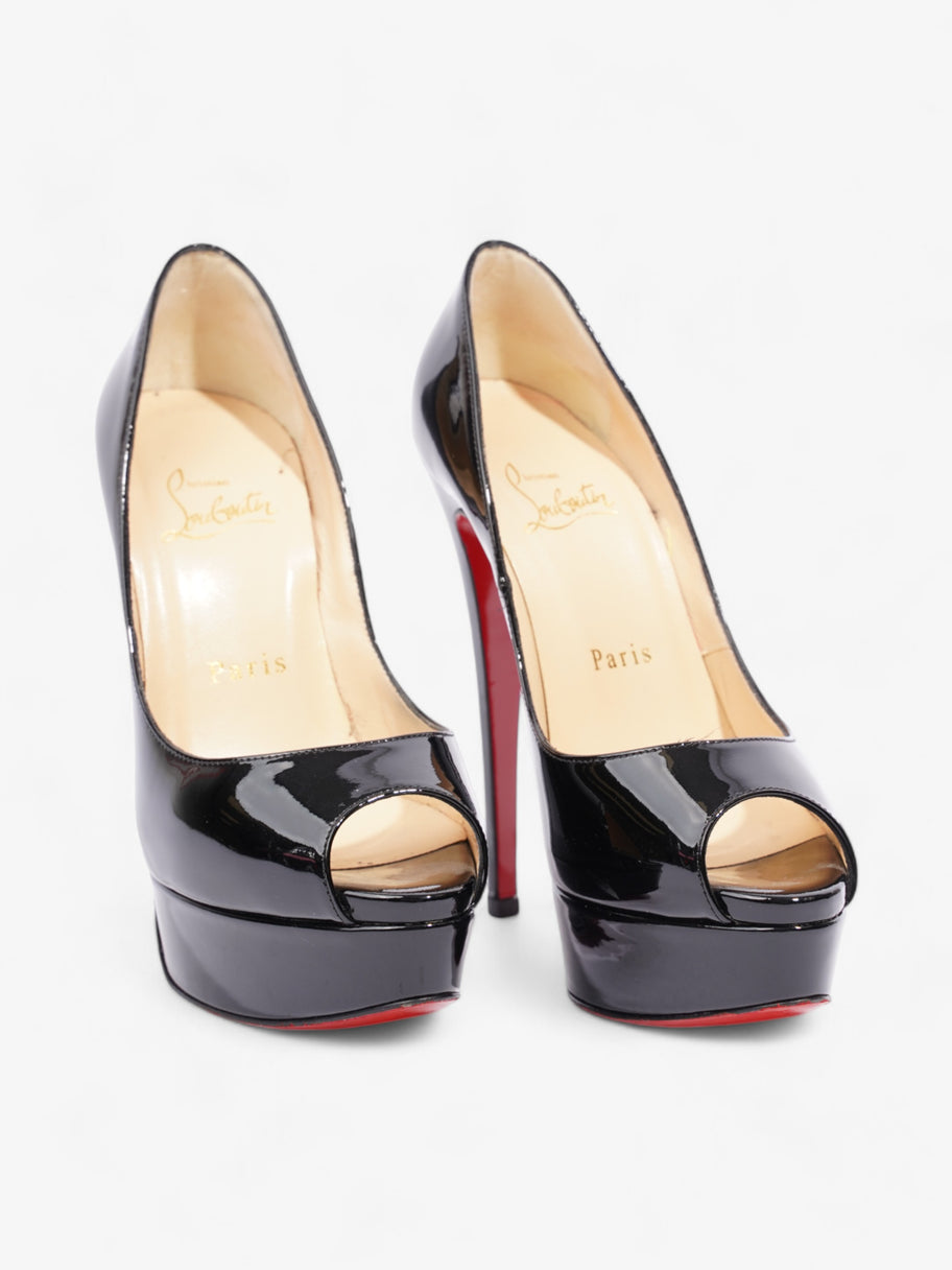 Christian Louboutin Lady Peep 150mm Black Patent Leather EU 35 UK 2 Image 2