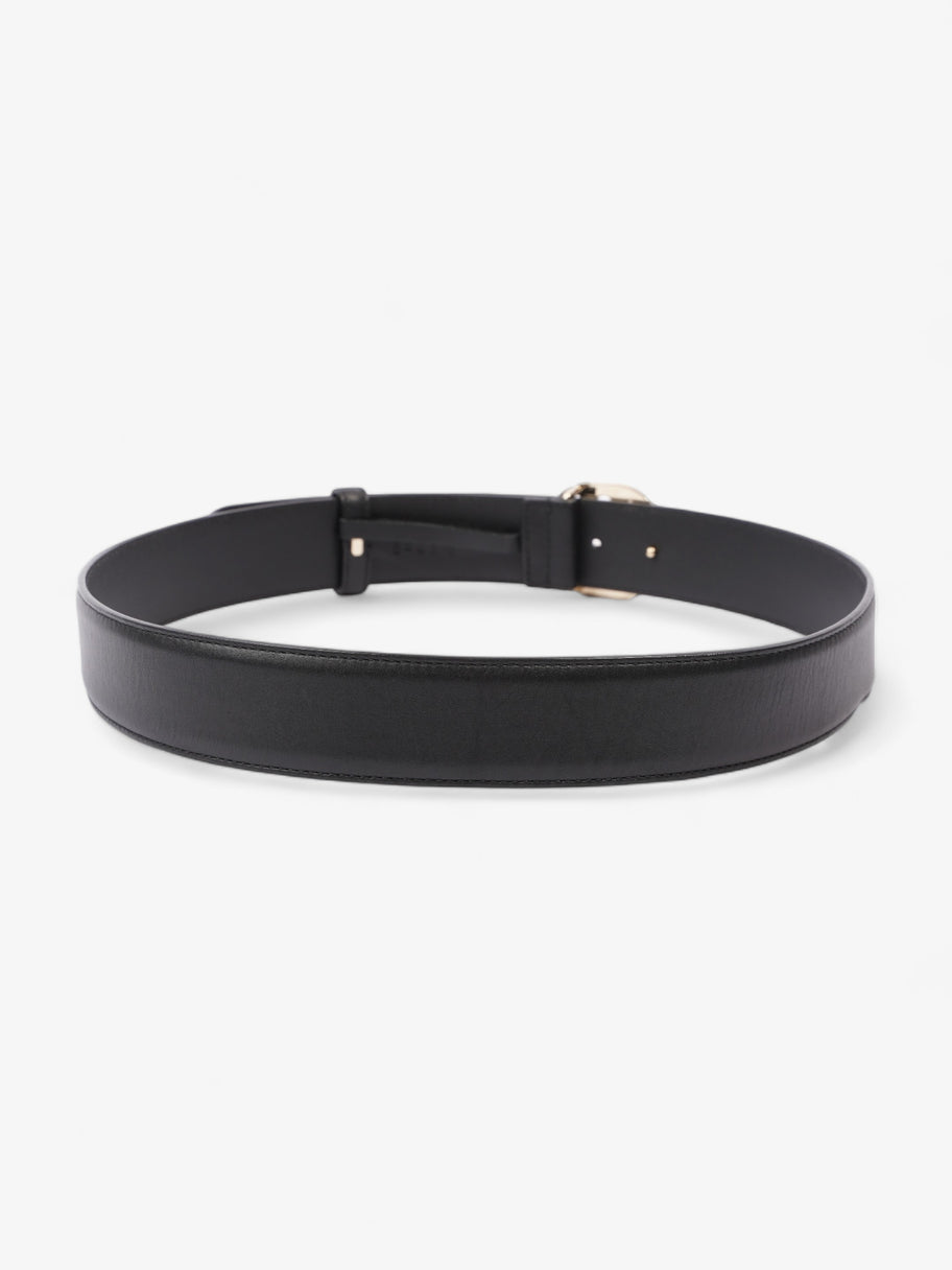 Interlocking G Belt Black Leather 85cm / 34