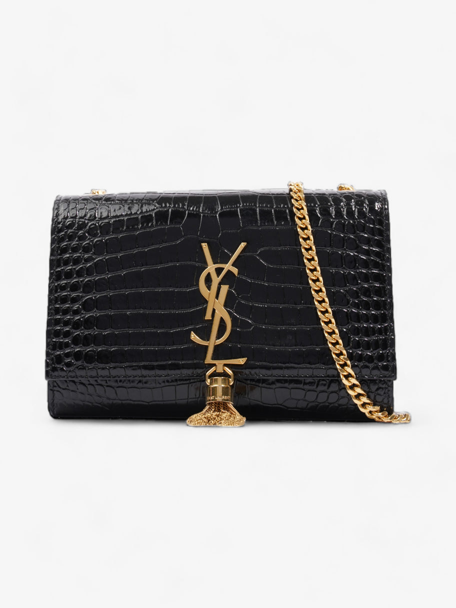 Saint Laurent Kate Tassle Bag Black Embossed Leather Small Image 1