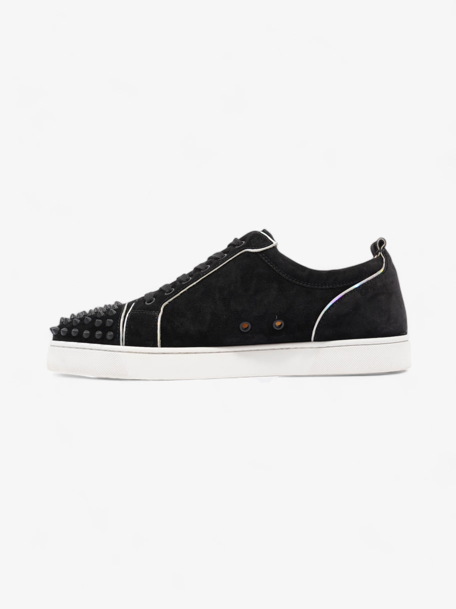 Christian Louboutin Louis Junior Spikes Sneakers Black / Iridescent Suede EU 45 UK 11 Image 3