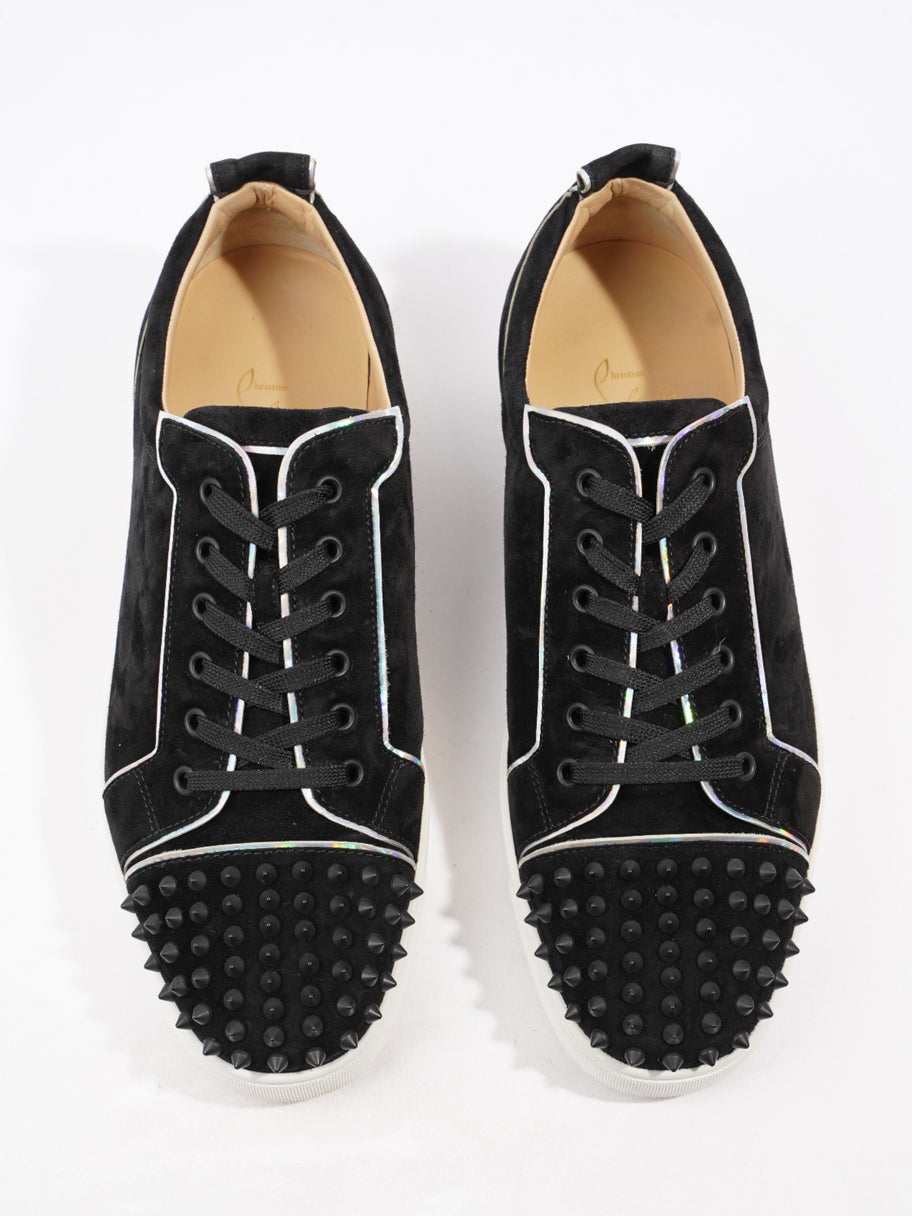 Christian Louboutin Louis Junior Spikes Sneakers Black / Iridescent Suede EU 45 UK 11 Image 8