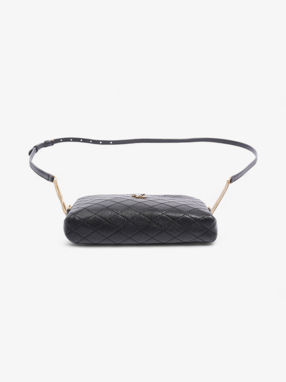 Saint Laurent Gaby Black Matelasse Leather Mini Image 6