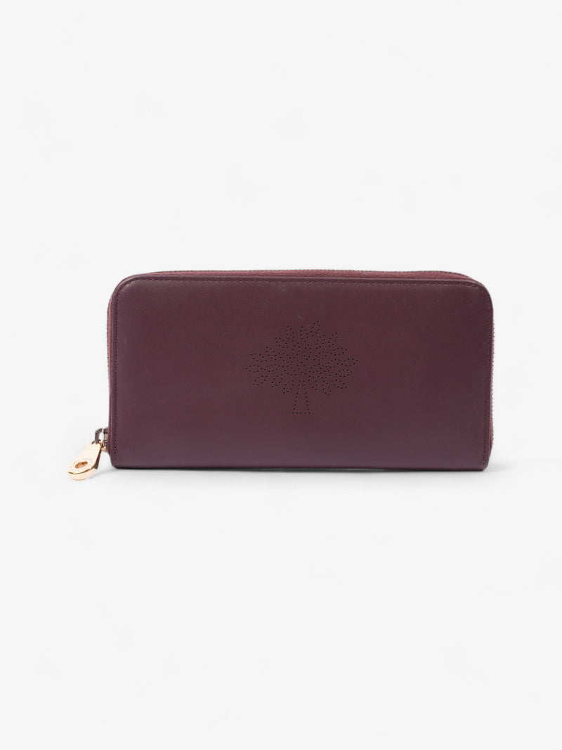  Mulberry Continental Wallet Burgundy Leather