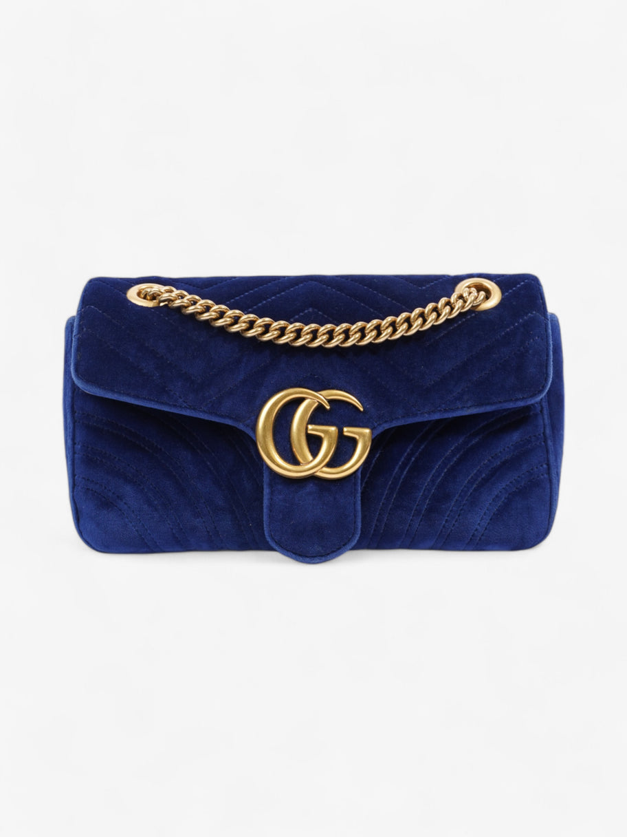 Gucci GG Marmont Midnight Blue Velvet Small Image 1