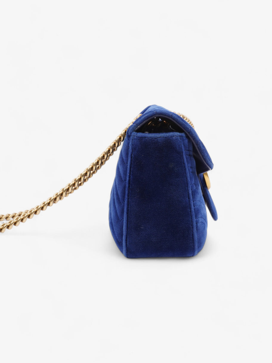 Gucci GG Marmont Midnight Blue Velvet Small Image 5