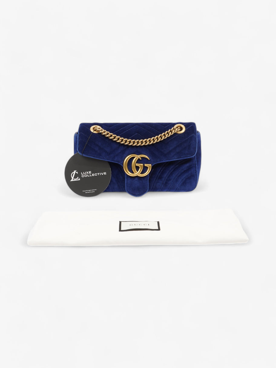 Gucci GG Marmont Midnight Blue Velvet Small Image 8