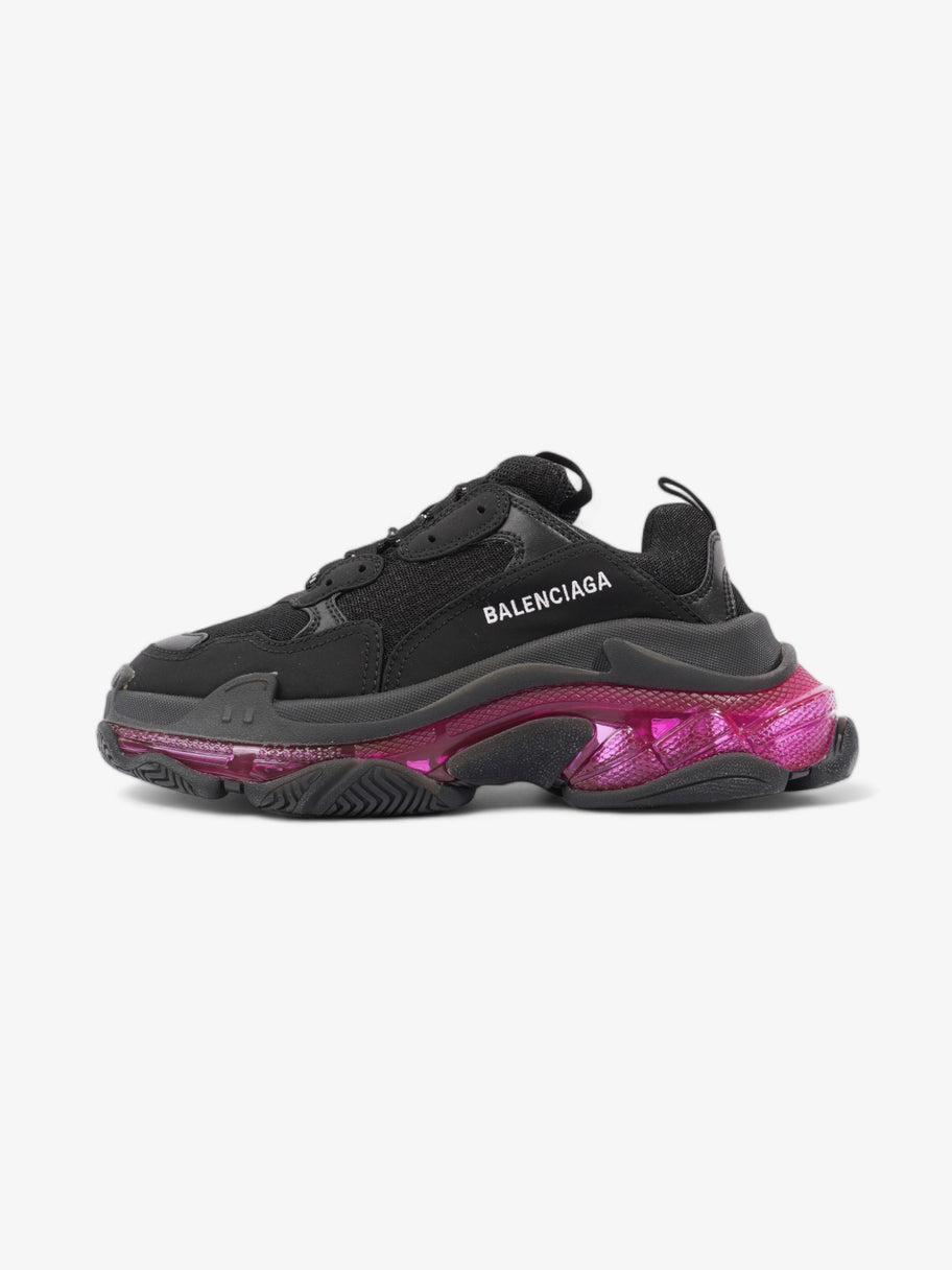 Balenciaga Triple S Clear Sole Black / Pink Neon Mesh EU 39 UK 6 Image 5