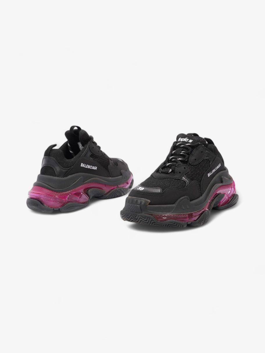 Balenciaga Triple S Clear Sole Black / Pink Neon Mesh EU 39 UK 6 Image 9