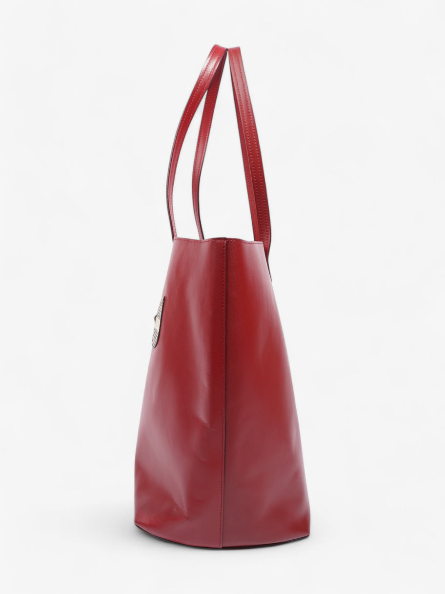 Fendi Monster Eye Tote Red / Snake Leather Image 3