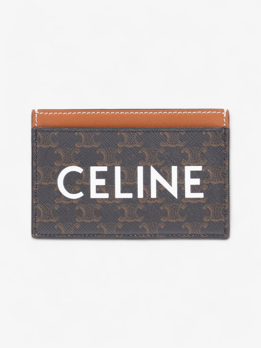 Celine Card Holder Triomphe / Brown Canvas Image 1