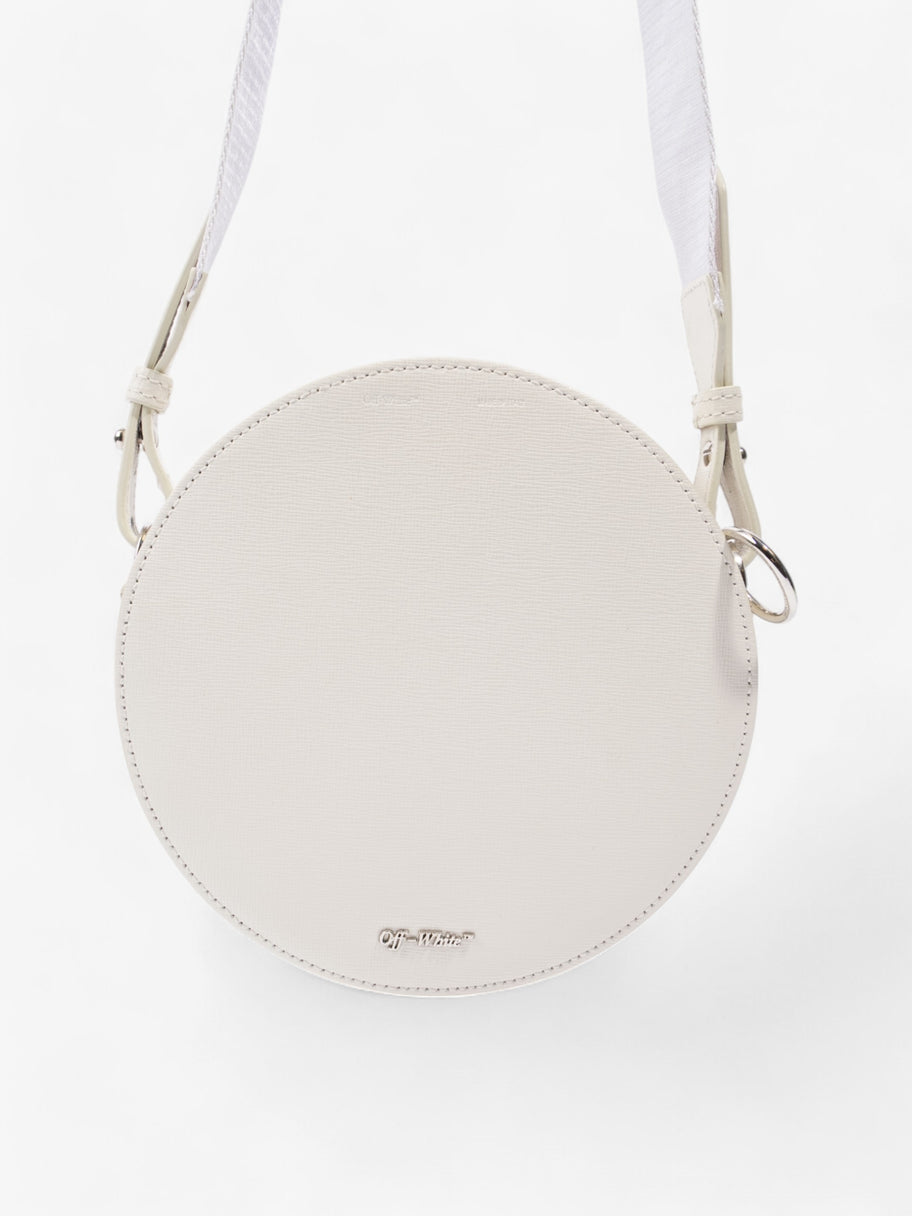 Off White Diag Circle Bag White / Black Leather Image 4