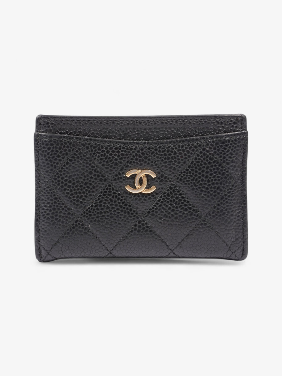 Chanel Card Holder Black Caviar Leather Image 1