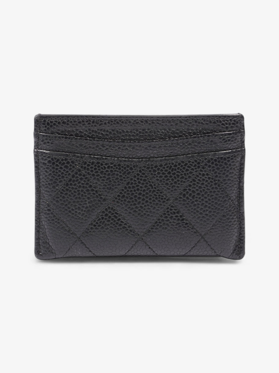 Chanel Card Holder Black Caviar Leather Image 2