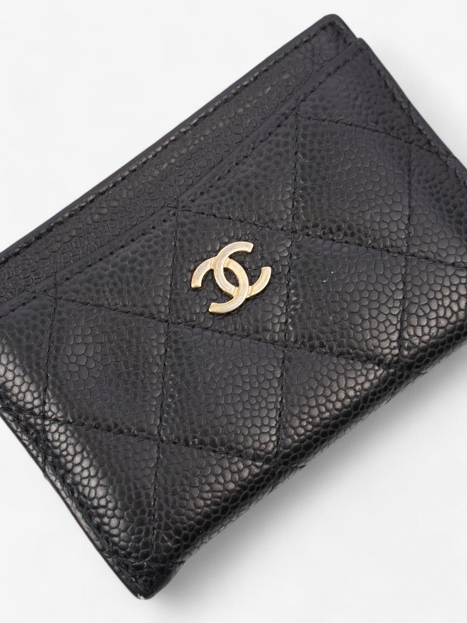 Chanel Card Holder Black Caviar Leather Image 3