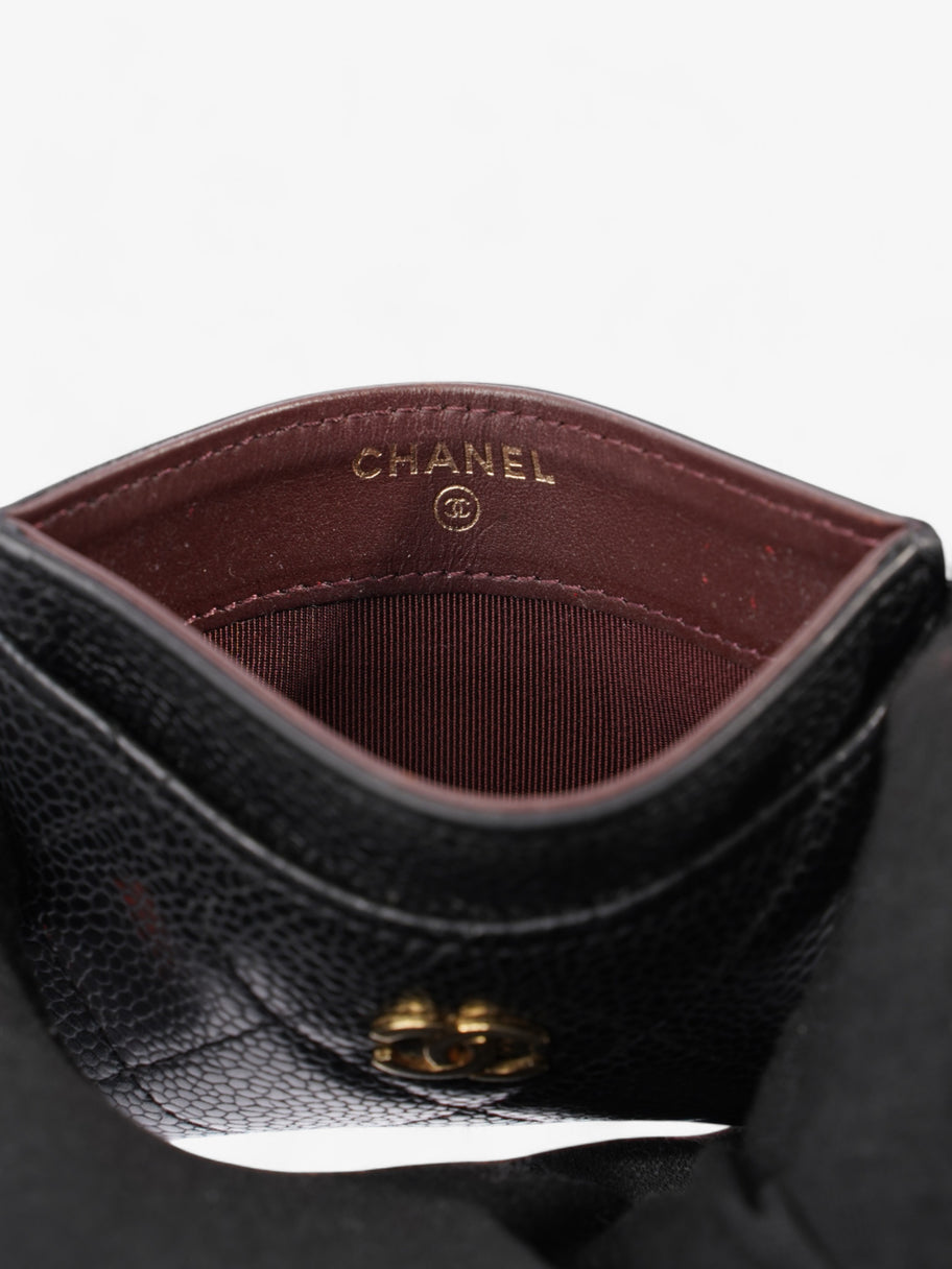 Chanel Card Holder Black Caviar Leather Image 4