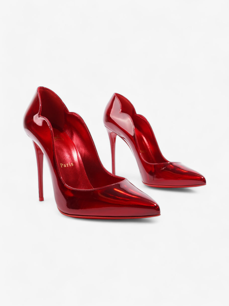 Christian Louboutin Hot Chick Heels 100 Metallic Red Patent Leather EU 39 UK 6 Image 2